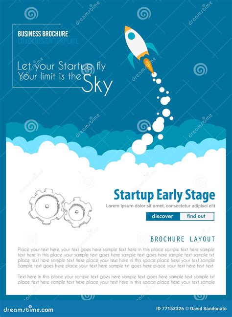 Startup Landing Webpage Or Corporate Design Covers Stock Vector