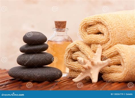 Aromatherapy Oil And Spa Items Stock Image Image Of Therapy Towel 13026779