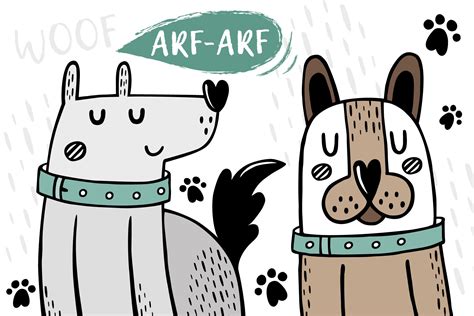6 Cute Cartoon Dogs By Nekoshki