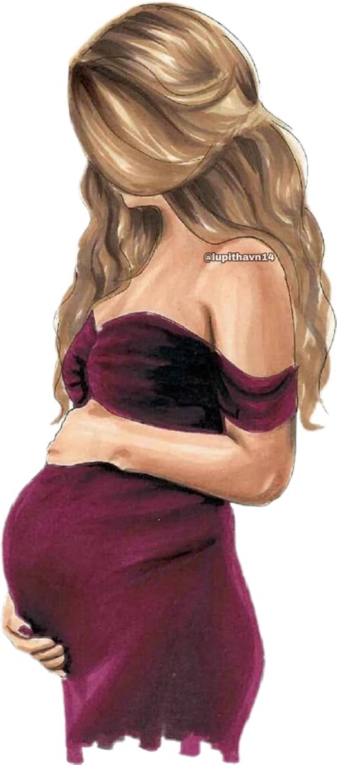 pregnant mom pregnantwoman sticker by lupithavn14