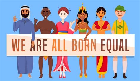 We Are All Born Equal Stock Illustration Download Image Now Adult