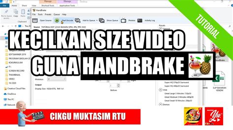 Pada artikel kali ini, kami akan memberikan penjelasan mengenai cara mengecilkan file pdf, yang tak jarang disebut juga dengan mengompress ukuran pdf. TUTORIAL KECILKAN SIZE FILE VIDEO MENGGUNAKAN HANDBRAKE # ...
