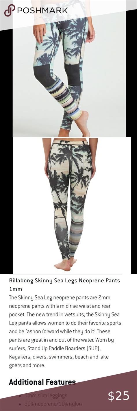 billabong skinny neoprene pants surf capsule skinny pants billabong