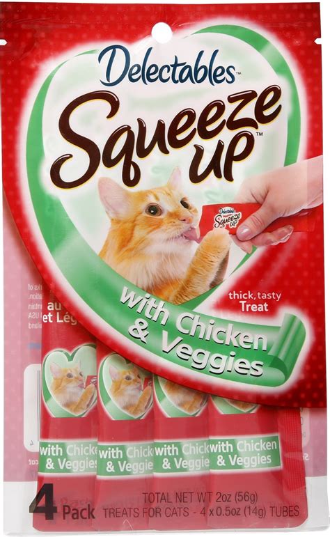 Hartz Delectables Squeeze Up Chicken And Veggie Lickable Cat Treats 4