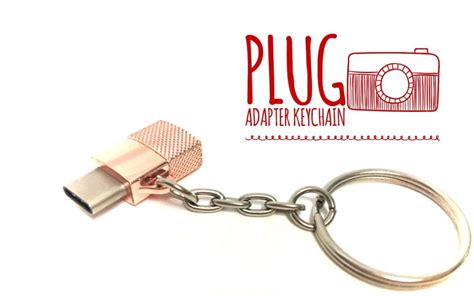 Metal Plug Adapter Keychain Typec Adapter Keychain Marketing T
