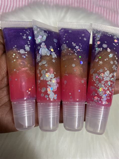 Sparkly Mixed Colored Lip Gloss Tube With Glitter In 2020 Lip Gloss Tubes Lip Colors Lip