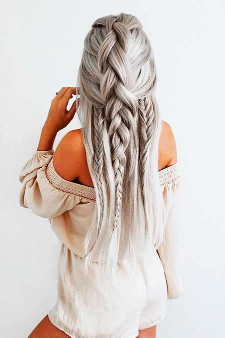 From the traditional british braid, dutch braid, french the latest trend for braided hairstyles is to weave in a piece of fabric to add a spot of color for your hairstyle. 40 Best Braided Hairstyles for Long Hair | Hairstyles ...