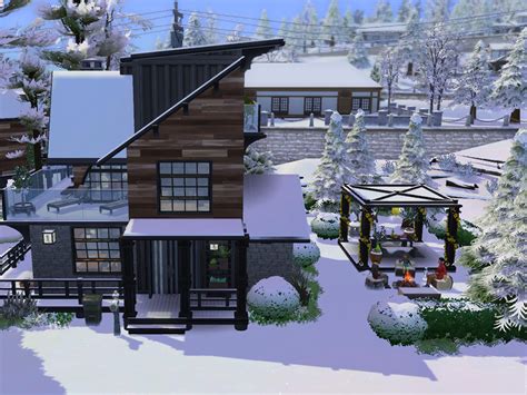 The Sims Resource Modern Chalet No Cc