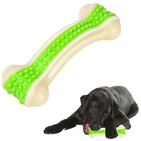 Bwogue Durable Dog Chew Toysguaranteed Tough Solid Bone Chew Toy For