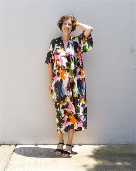 Diy Summer Caftan Review Of The Parasol Dress Pattern Caftan Dress
