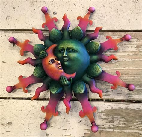 Celestial Metal Sculptures Wall Suns Moons And Eclipses Mexdecor