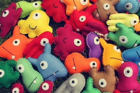 Mini Felt Monster Plush Toys And Party Favors By Babua 10 By Babua £21