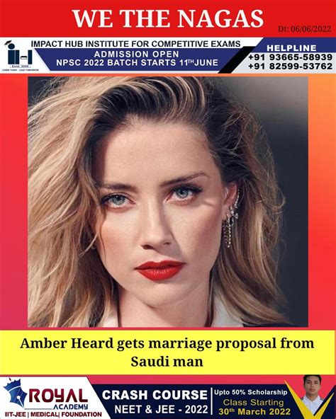 wethenagas on twitter amber heard gets marriage proposal from saudi man read more at