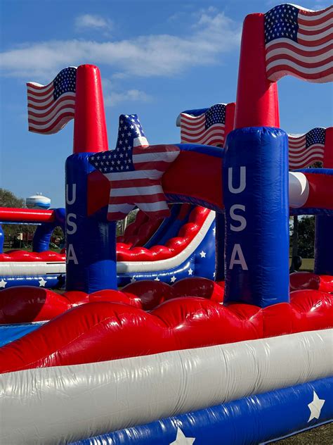 Stars And Stripes Water Slide Dl South Florida Bounce