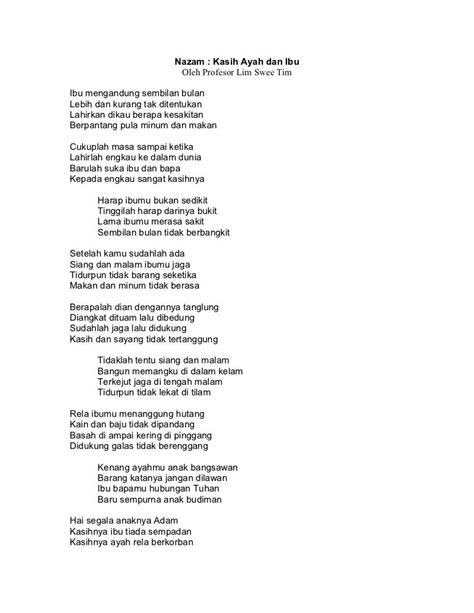 Download Lagu Puisi Tentang Ibu Dan Ayah Kt Puisi