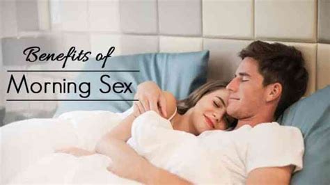 health benefits of morning sex