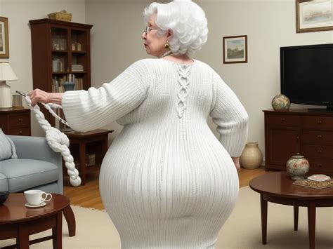 Ai Image Tool White Granny Big Booty Wide Hips Knitting