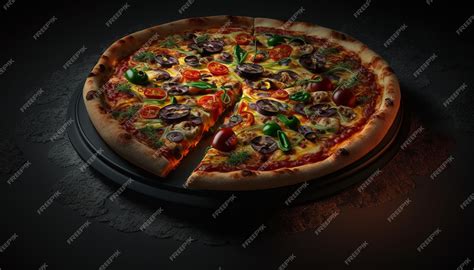 Premium Photo | Treat yourself to a slice of heaven with this pizza