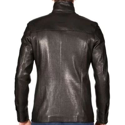 Veste Homme Cuir Agneau Mod Le Martin Agneau Noir Fabrication Fran Aise Sur Mesure