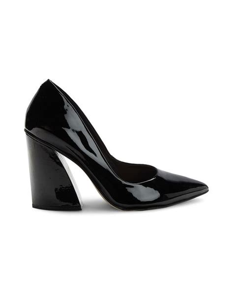Saks Fifth Avenue Patent Leather Pumps In Black Patent Black Lyst