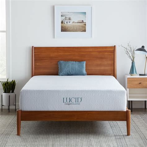 It is medium plush, so it's not so soft that you'll sink in, but just firm enough to give you support. Lucid 12" Plush Gel Memory Foam Mattress & Reviews | AllModern