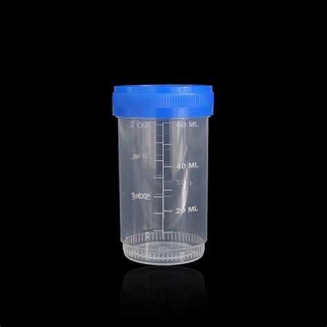 Sterile Disposable Plastic Medical Patient Test Sample Cup Sputum Fecal
