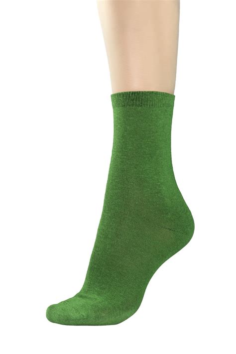 Concitor Women S Dress Socks Solid Emerald Green Color Cotton Mid Sock 3 Pairs Solid Color Pants