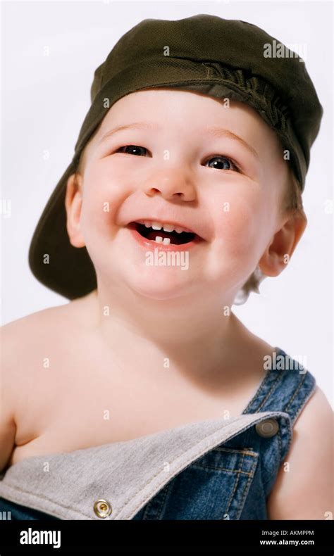 Head And Shoulders Portrait Of A Boy Laughing Stock Photo Alamy