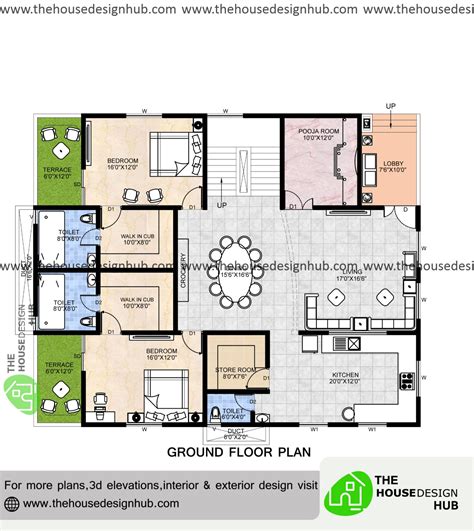 X Ft Bhk Duplex House Plan Under Sq Ft The House Design Hub