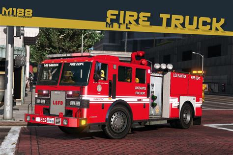 Mtl Fire Truck Improved Model Add On Liveries Template Gta5