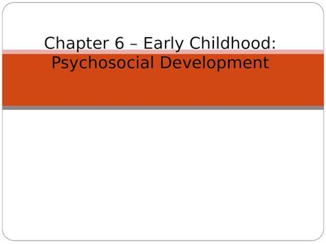 Ppt Chapter 6 Early Childhood Psychosocial Development Dokumentips
