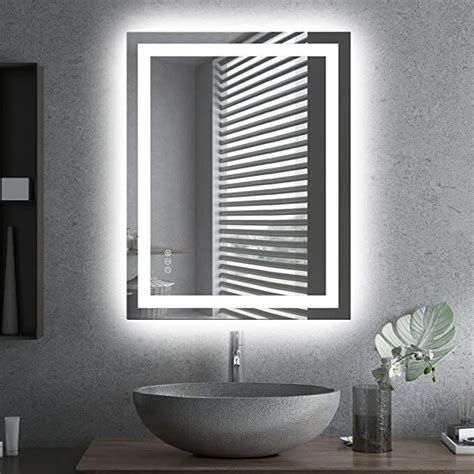 Amorho Led Bathroom Mirror 28x36 With Front And Backlight