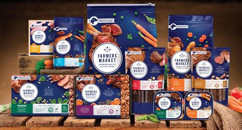 For the price, it has a good enough ingredient list, and bags are easy to find whenever you're out. FARMERS MARKET Natural Pet Food — The Dieline | Packaging ...