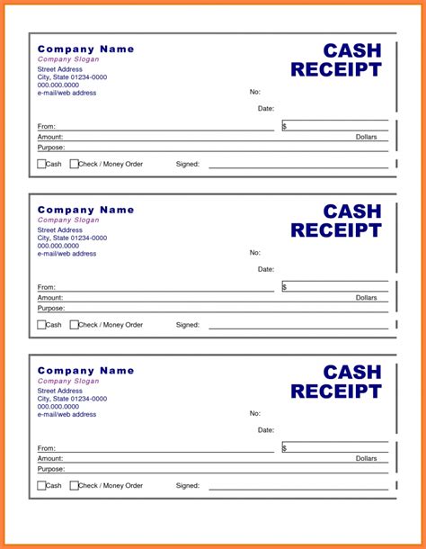 Get Our Sample Of Cash Invoice Template For Free Receipt Template My