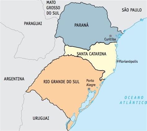 região sul geografia do brasil cola da web