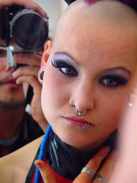 shaved pierced and tattoo s