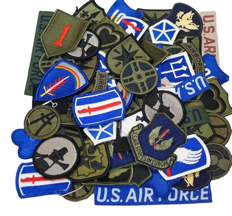 Genuine Us Army Assorted Patches Insignia Rank Sew On Patches