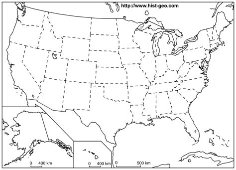 Outline Map Of The 50 Us States Social Studies Geography Lessons