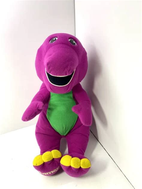 Vtg Playskool Hasbro Barney Dinosaur Interactive Talking 17 Plush 1992