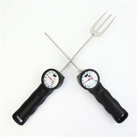 Instant Read Trident Digital Meat Thermometer Fork Barbecue Tool Set