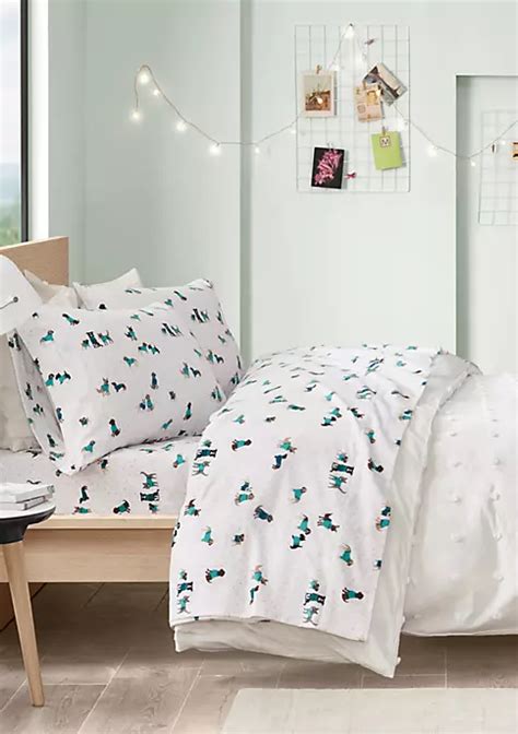 Intelligent Design Cozy Soft Cotton Novelty Print Flannel Sheet Set Belk