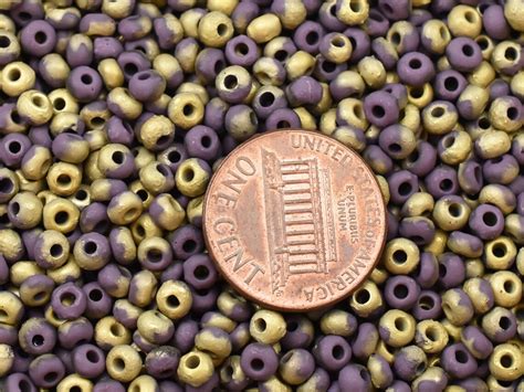 Size 6 Seed Beads Etched Seed Beads Czech Seed Beads Etsy