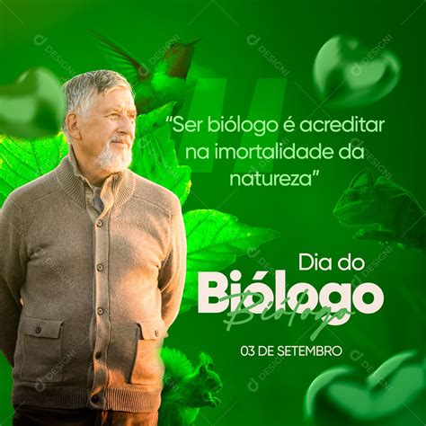 Feliz Dia Do Biólogo 03 De Setembro Social Media Psd Editável Download