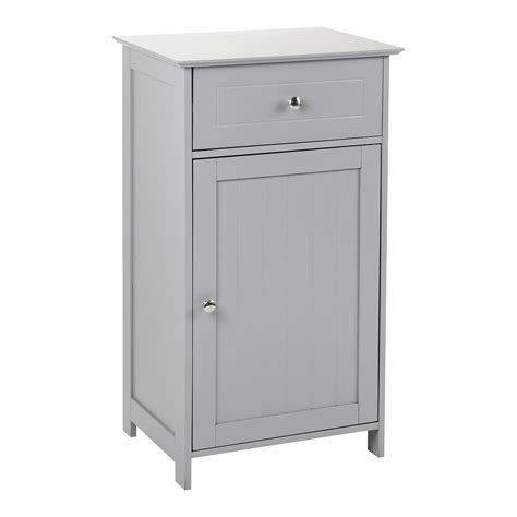 This casainc standing bathroom vanity cabinet features a sleek and simple style that belies its unique account suspended. Grey Wooden Bathroom Cabinet Shelf Cupboard Bedroom ...