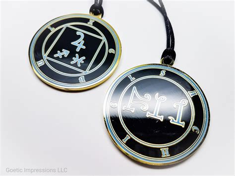 Archangel Sachiel Sigil Pendant – Goetic Impressions