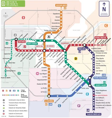Santiago Mapa Metro