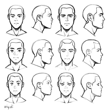 Miyuli みゆり Miyuliart Twitter Face Drawing Reference Male Face