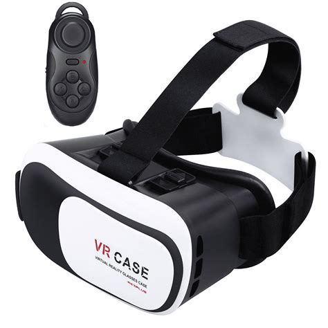 vr headset desert white with remote controller 3d glasses virtual reality for iphone samsung