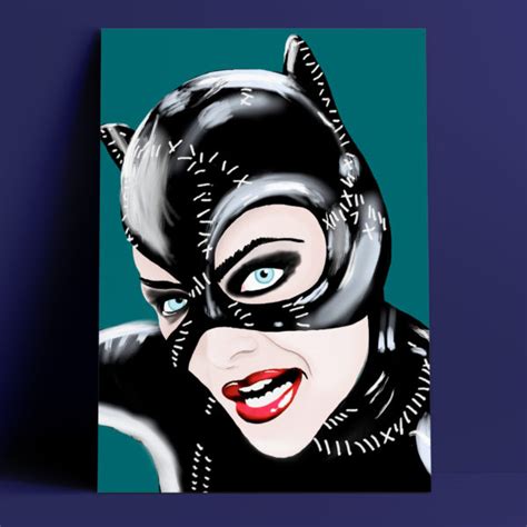 Catwoman A4 Art Print Wall Hello