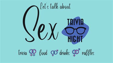 Lets Talk About Sex Trivia Sherwood Brewing